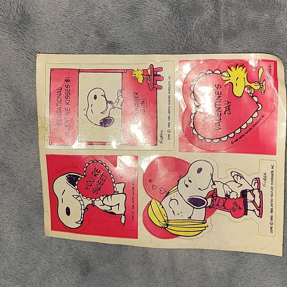 Vintage Snoopy stickers 1965,1966 - Picture 2 of 4